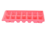 Heart Home Plastic Ice Cube Tray Set with 14 Section- Pack of 9 (Cream & Pink & Blue)-HS43HEARTH25803